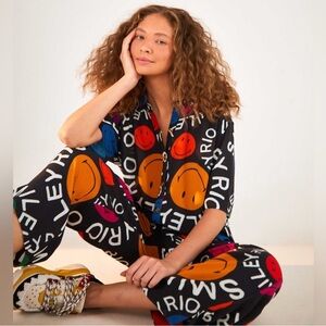 FARM Rio Colorful Smiley Jumpsuit